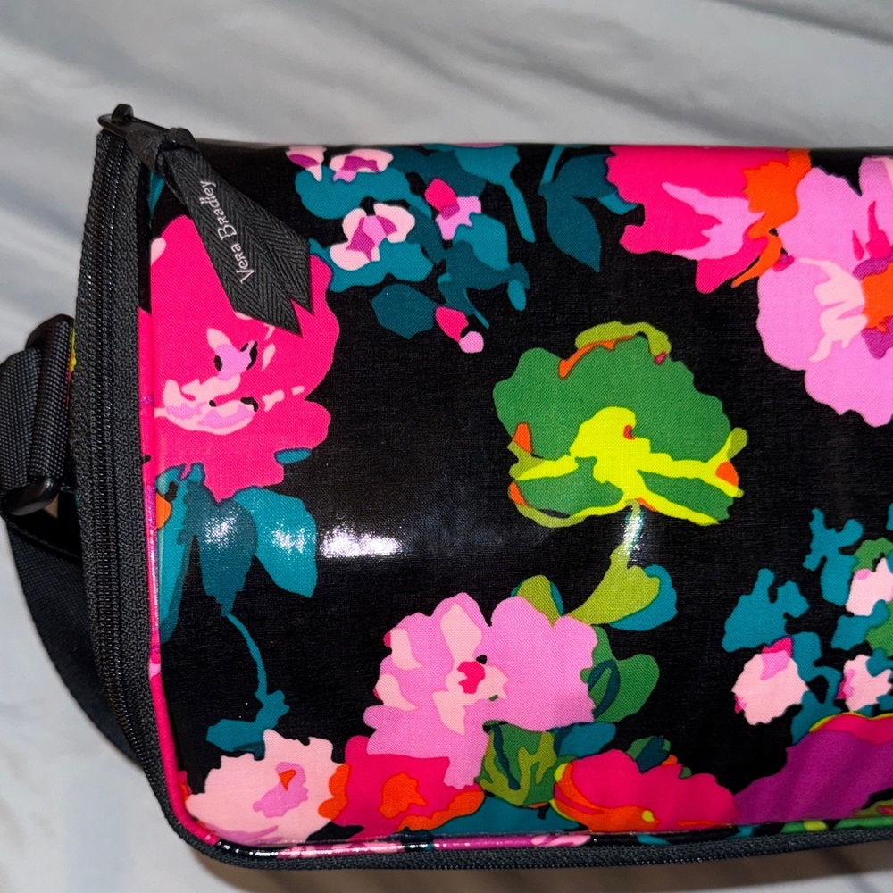 Vera Bradley Floral Black Women's Insulated Lunch Bag - Picture 2 of 6